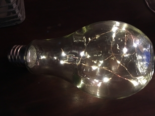 LED gloeilamp glas, staand model, prachtig sfeervol!!
